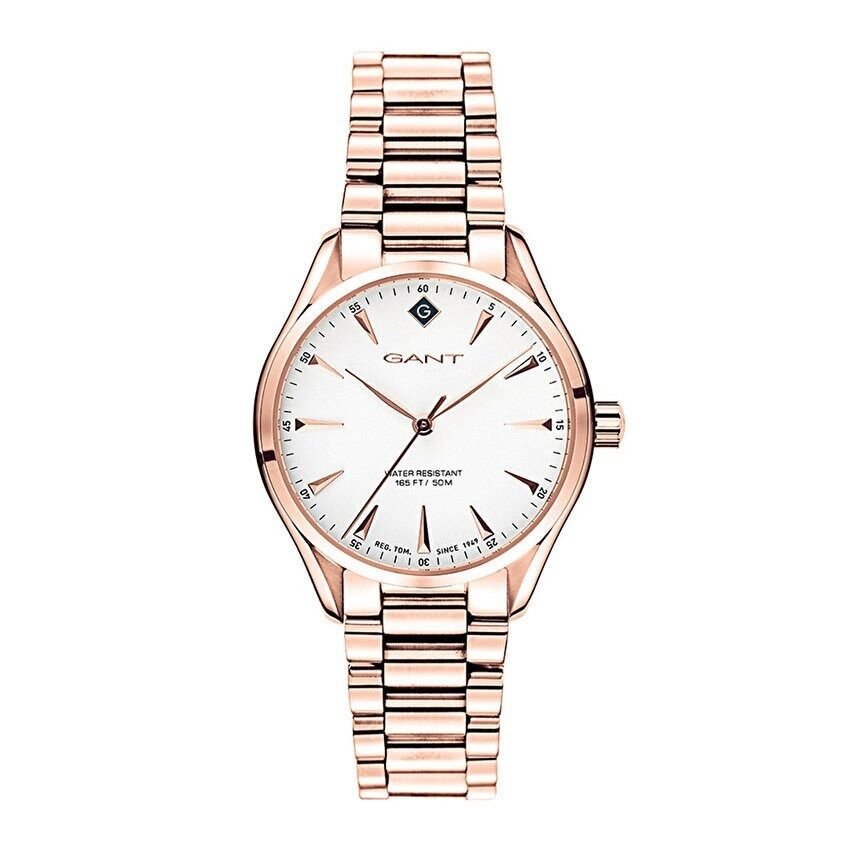 Gant G129005 Quartz Çelik Rose Beyaz Kadran 34 mm Kadın Kol Saati