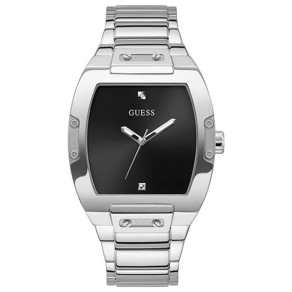 Guess GUGW0387G1 43 mm Gri Pırlantalı Erkek Kol Saati