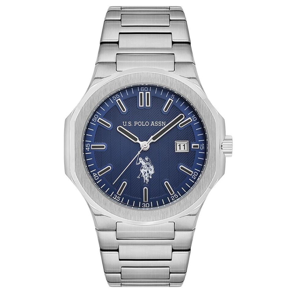 U.S. Polo Assn. USPA1091-01 Quartz Çelik Gri 45 mm Erkek Kol Saati