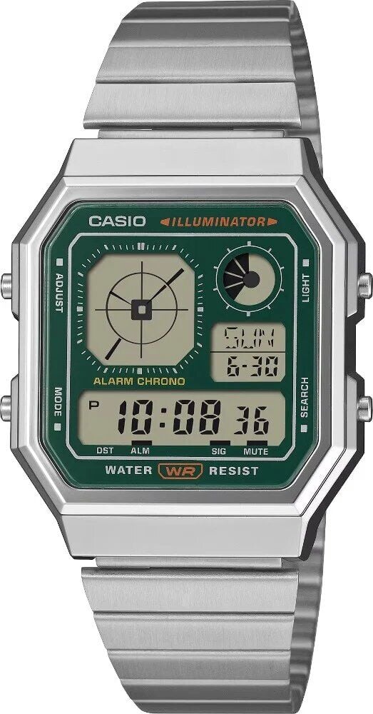 Casio A130WE-3ADF Retro Quartz Çelik Gri 34 mm Erkek Kol Saati