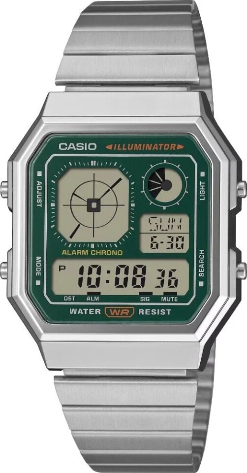 Casio A130WE-3ADF Retro Quartz Çelik Gri 34 mm Erkek Kol Saati