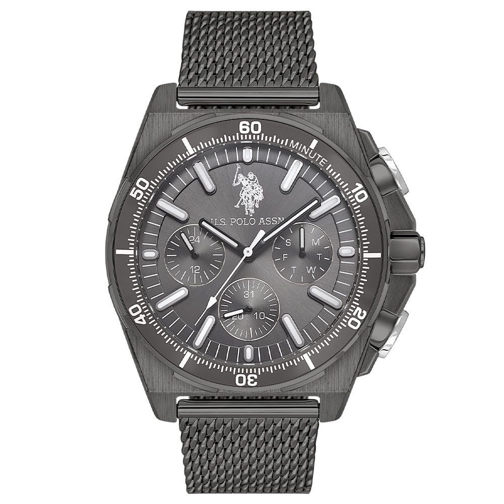 U.S. Polo Assn. USPA1092-04 Quartz Çelik Siyah 44 mm Erkek Kol Saati
