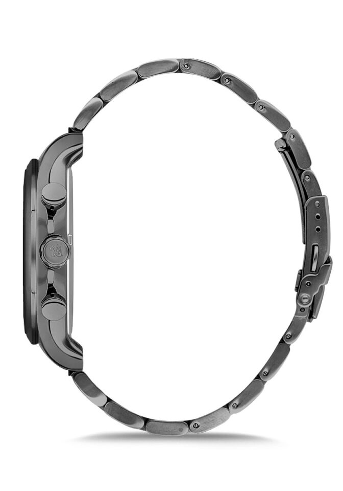 Momentus CC102N-05SM Quartz Çelik Füme 46 mm Erkek Saati AYNI GÜN KARGO