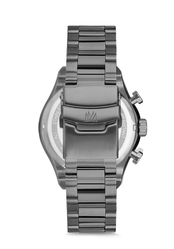 Momentus CC102N-05SM Quartz Çelik Füme 46 mm Erkek Saati AYNI GÜN KARGO