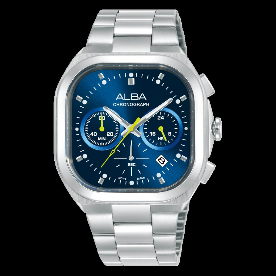 Alba AT3L01X1 Quartz Çelik Gri Lacivert Kadran 39 mm Erkek Kol Saati