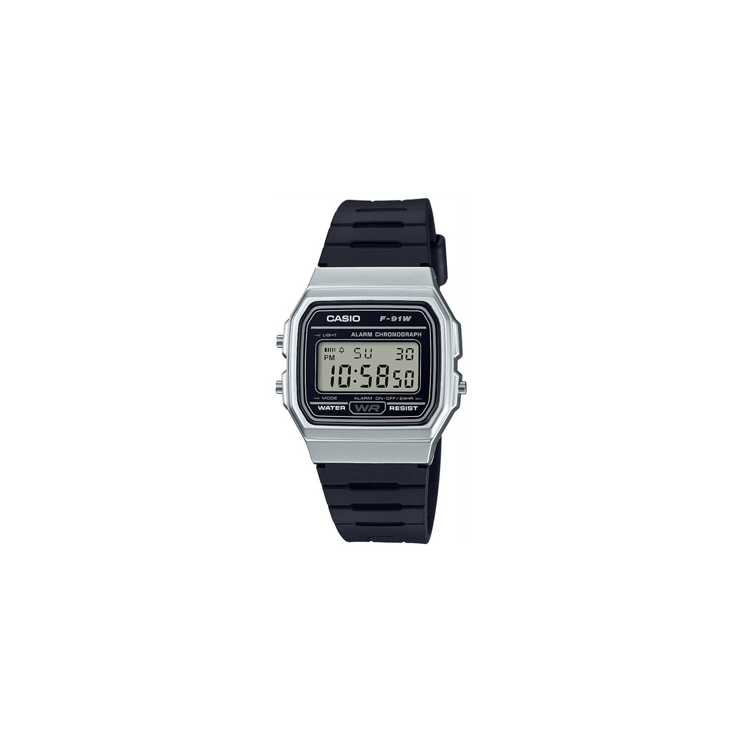 Casio F-91WM-7ADF Analog-Dijital Silikon Siyah 35 mm Erkek Kol Saati