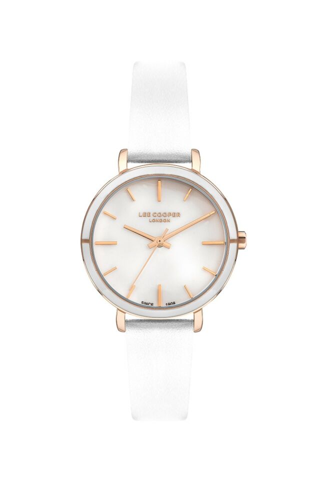 Lee Cooper Lc07248.433 Quartz Deri Beyaz 34 mm Kadın Kol Saati