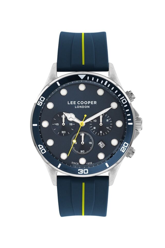 Lee Cooper Lc07294.399 Quartz Silikon Lacivert 45 mm Erkek Kol Saati