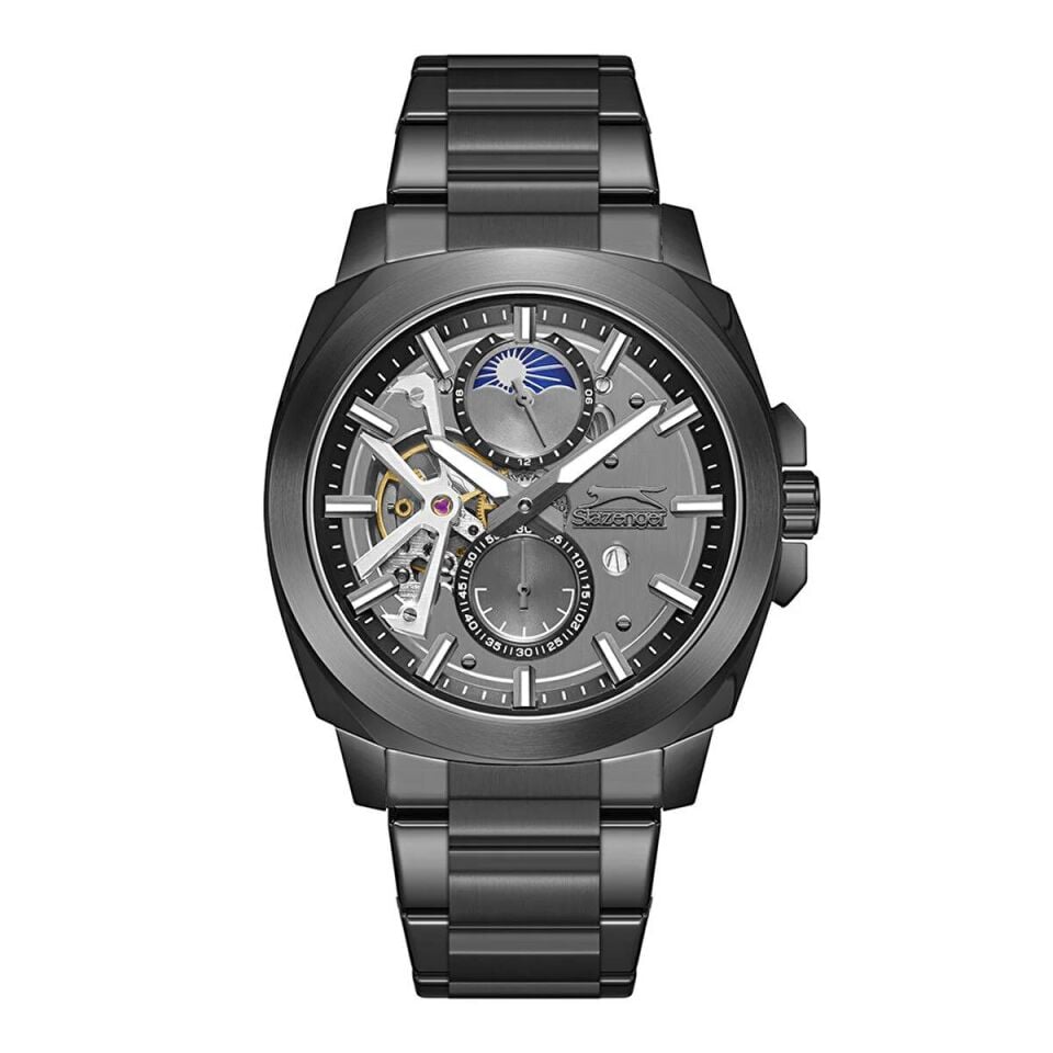 Slazenger SL.09.2441.2.04 Quartz Çelik Siyah 44 mm Erkek Kol Saati