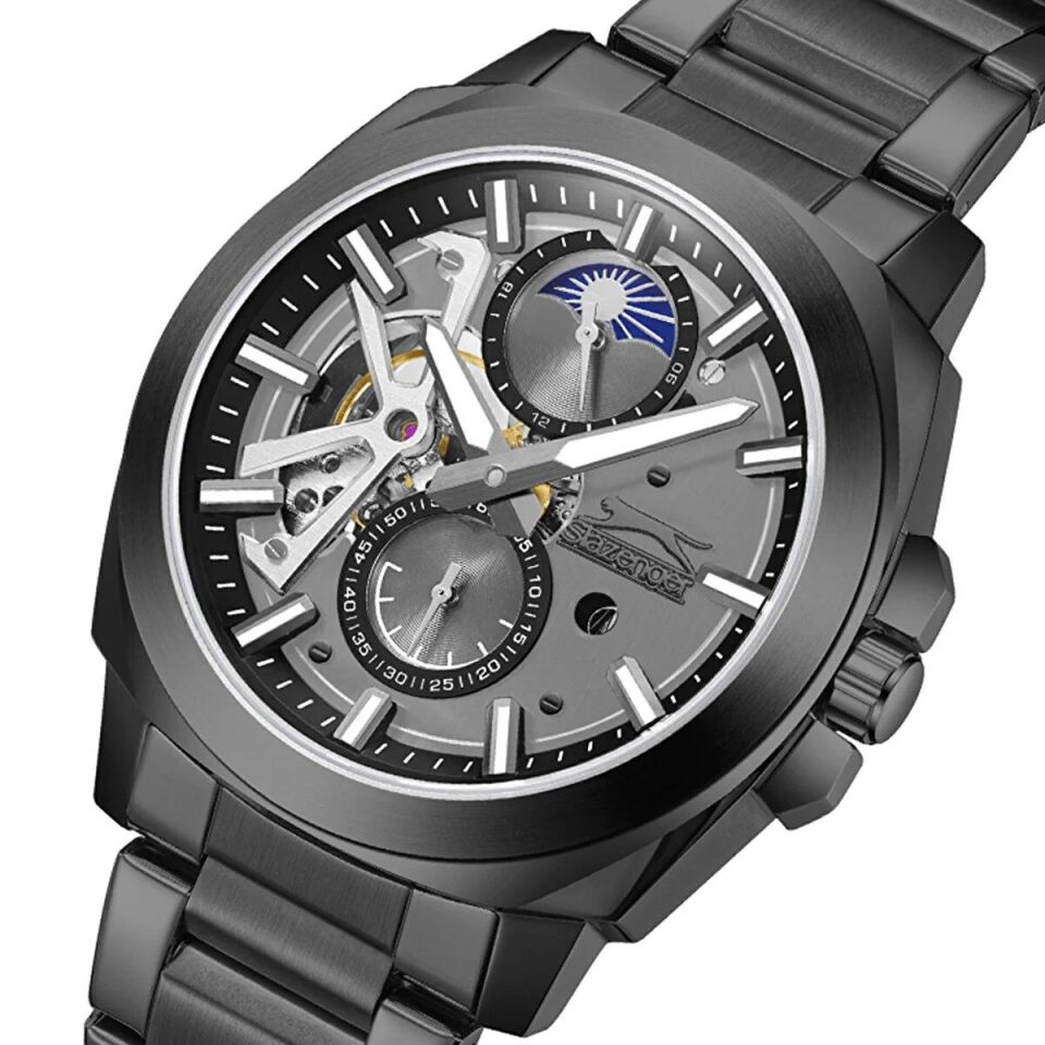Slazenger SL.09.2441.2.04 Quartz Çelik Siyah 44 mm Erkek Kol Saati