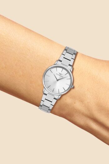 Ferro Gümüş Çelik Kordon Kadın Kol Saati F1928A-1025-A