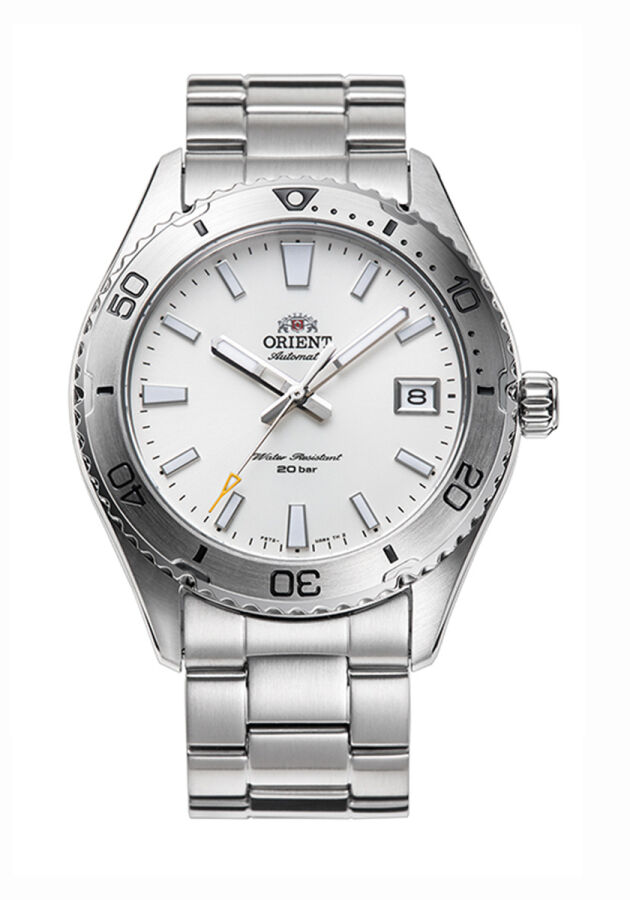 Orient RA-AC0Q03S30B Kurmalı Otomatik Çelik Gri Beyaz Kadran 40 mm Erkek Kol Saati