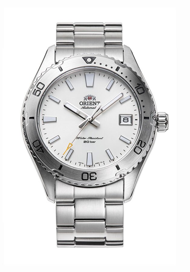 Orient RA-AC0Q03S30B Kurmalı Otomatik Çelik Gri Beyaz Kadran 40 mm Erkek Kol Saati