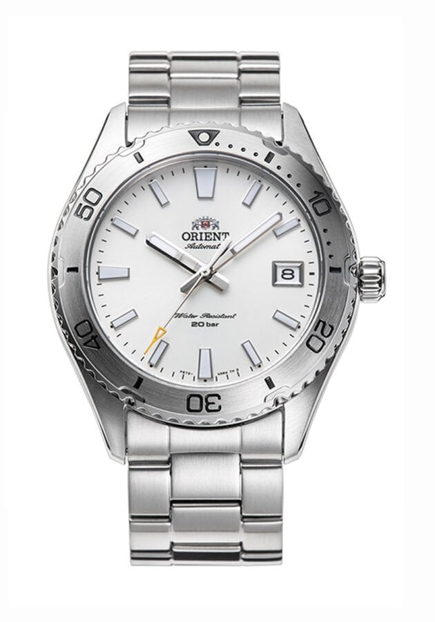Orient RA-AC0Q03S30B Kurmalı Otomatik Çelik Gri Beyaz Kadran 40 mm Erkek Kol Saati