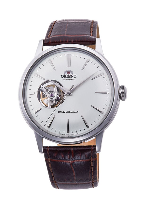 Orient Bambino RA-AG0002S30B Kurmalı Otomatik Deri Kahverengi Beyaz Kadran 41 mm Erkek Kol Saati