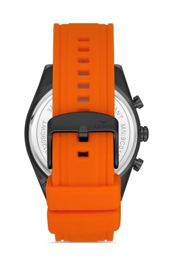 Ferro 42 mm Turuncu Silikon Kordon Erkek Kol Saati FM31324D-ZL FM31324D-ZL