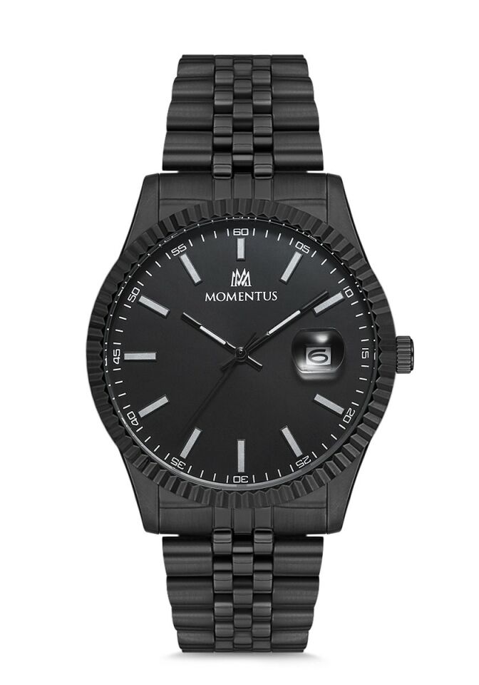 Momentus CM131T-04SB Quartz Çelik Siyah 41 mm Erkek Saati  AYNI GÜN KARGO
