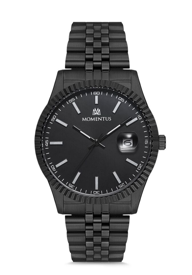 Momentus CM131T-04SB Quartz Çelik Siyah 41 mm Erkek Saati  AYNI GÜN KARGO