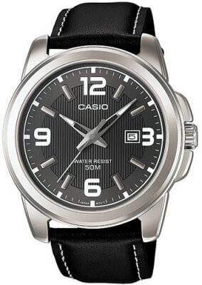 Casio MTP-1314L-8AVDF Quartz Deri Siyah 45 mm Erkek Kol Saati
