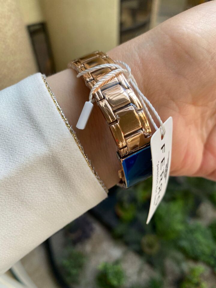 Ferro 34 mm Rose Çelik Kordon Kadın Kol Saati F21925A-C F21925A-C