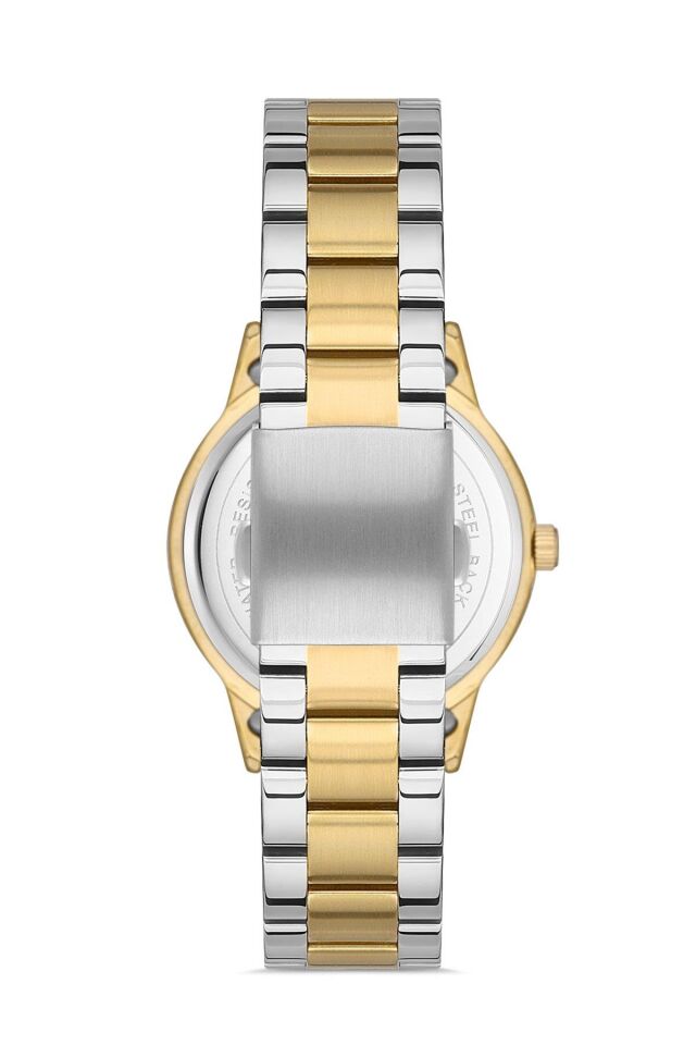 Ferro FL40096A-D 36 mm Sarı-Gümüş Çelik Kordon Kadın Kol Saati