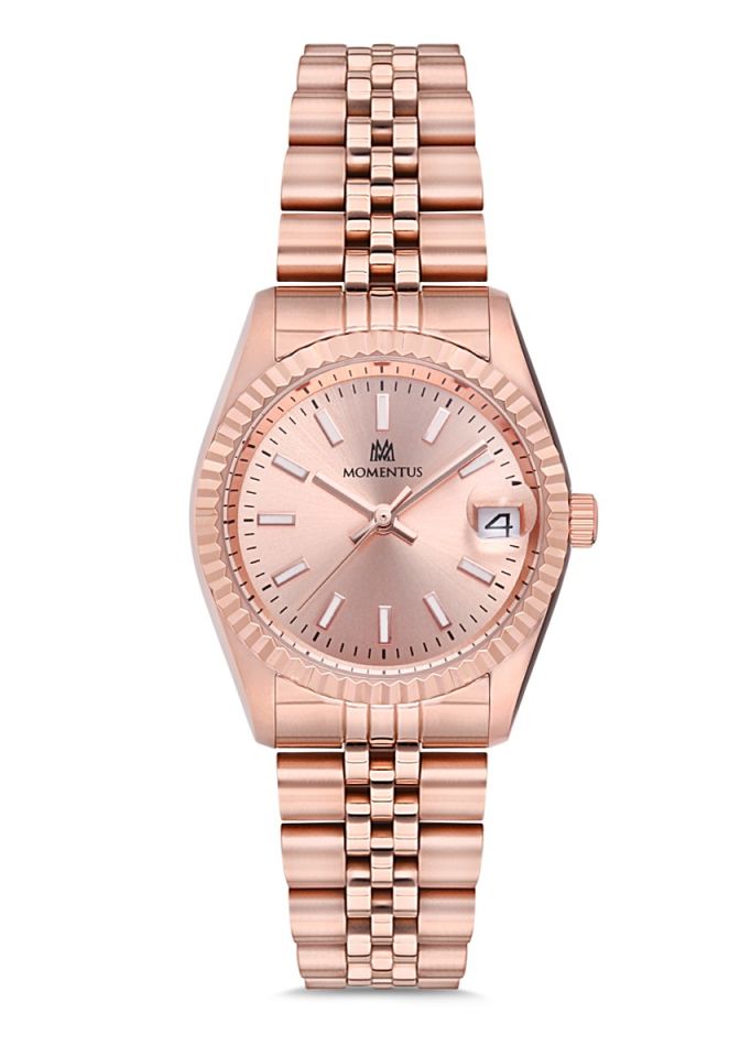 Momentus CW132R-12SR Quartz Çelik Rose 31 mm Kadın Saati   AYNI GÜN KARGO