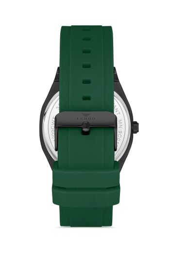 Ferro 41 mm Yeşil Silikon Kordon Erkek Kol Saati F11340D-ZJ F11340D-ZJ