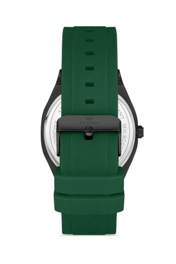 Ferro 41 mm Yeşil Silikon Kordon Erkek Kol Saati F11340D-ZJ F11340D-ZJ