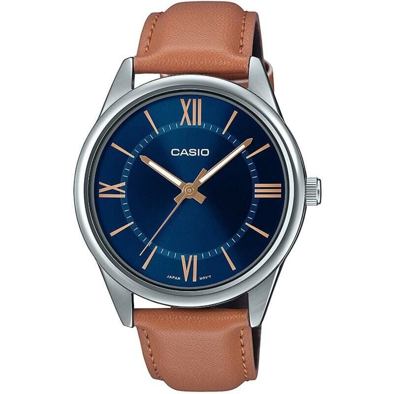 Casio MTP-V005L-2B5UDF Deri Kahverengi 40 mm Erkek Kol Saati