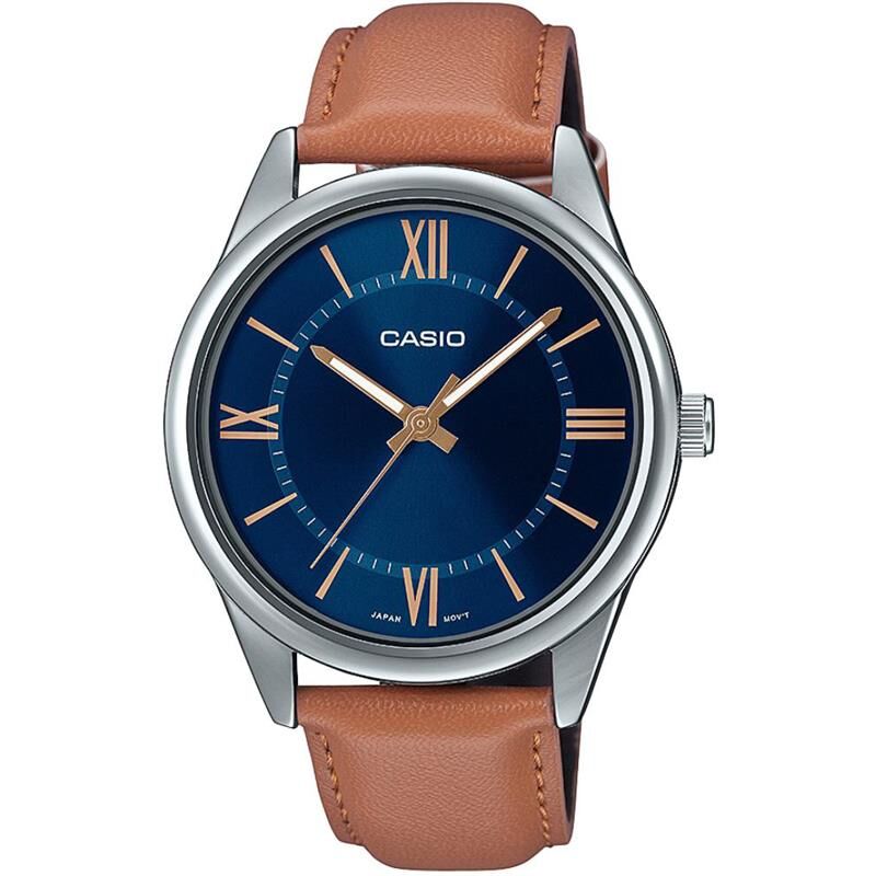 Casio MTP-V005L-2B5UDF Deri Kahverengi 40 mm Erkek Kol Saati