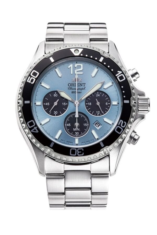 Orient Mako RA-TX0206L10B Quartz Solar Çelik Gri Safir Cam 20 ATM 43 mm Erkek Kol Saati RA-TX0206L10B