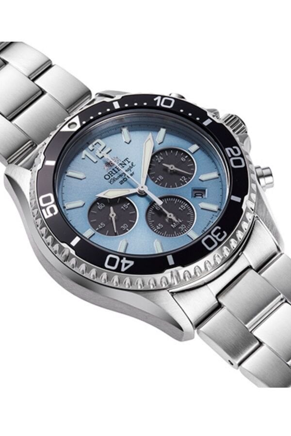 Orient Mako RA-TX0206L10B Quartz Solar Çelik Gri Safir Cam 20 ATM 43 mm Erkek Kol Saati RA-TX0206L10B