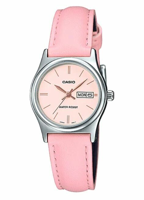Casio LTP-V006L-4BUDF Quartz Deri Pembe 25 mm Kadın Kol Saati