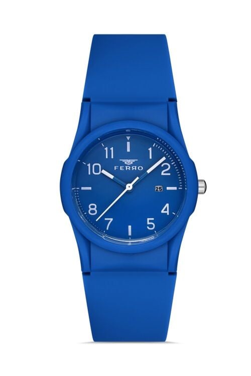 Ferro FL21341D-H Silikon Mavi 31 mm Kadın Kol Saati