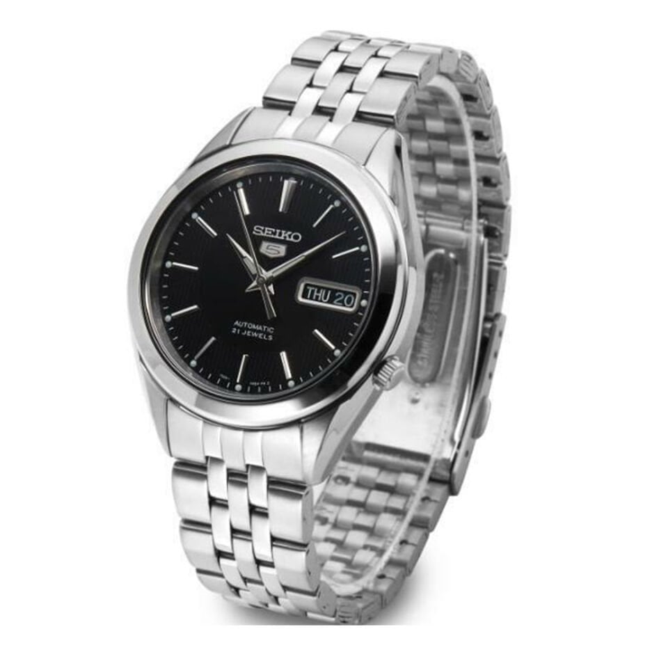Seiko 5 SNKL23K Çelik Otomatik Siyah Kadran 39 mm Erkek Kol Saati