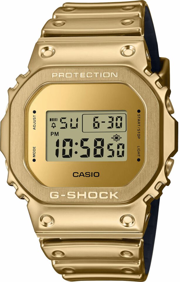 Casio GM-5600YMG-9DR Quartz Silikon Altın Rengi 20 ATM 43 mm Erkek Kol Saati