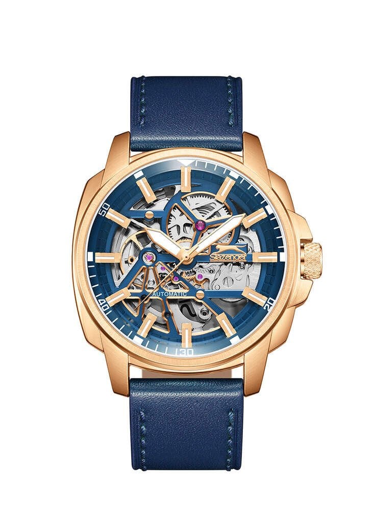 Slazenger SL.09.2435.1.04 Otomatik Deri Lacivert 43 mm Erkek Kol Saati