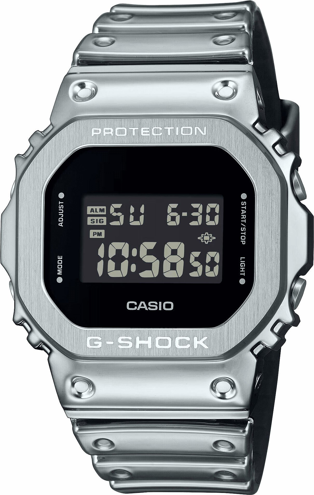 Casio GM-5600YM-8DR Quartz Analog/Dijital Silikon Gri 20 ATM 43 mm Erkek Kol Saati