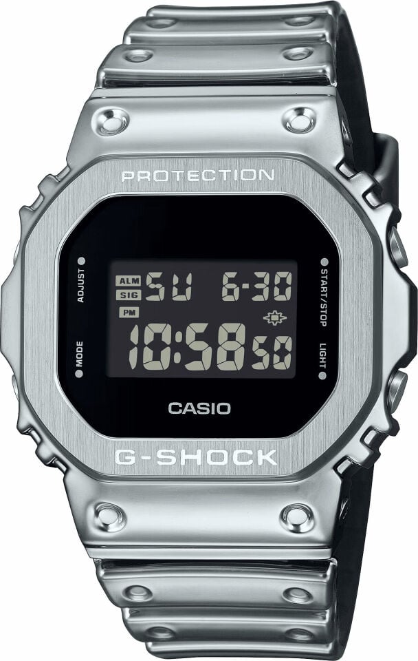 Casio GM-5600YM-8DR Quartz Analog/Dijital Silikon Gri 20 ATM 43 mm Erkek Kol Saati