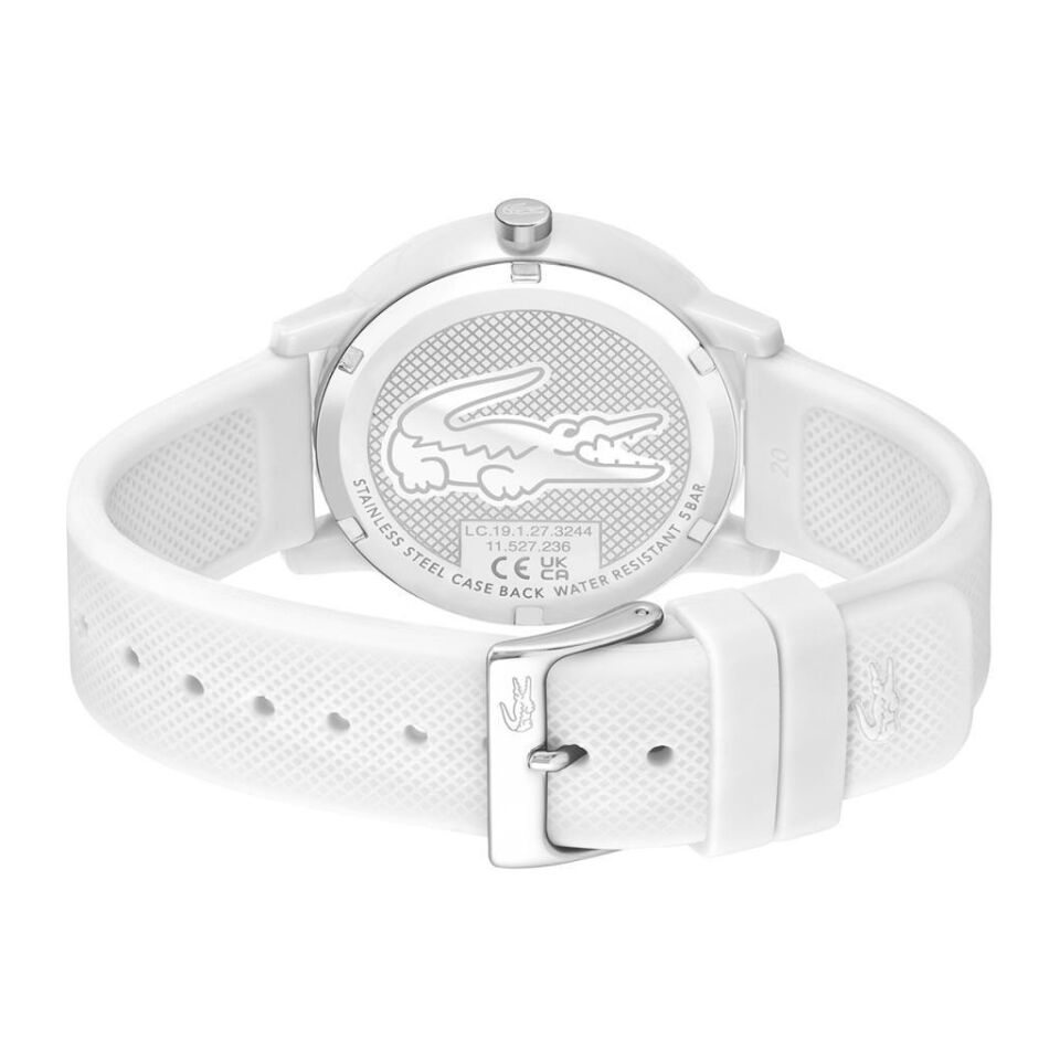 Lacoste 2011308 Quartz Silikon Beyaz 42 mm Erkek Kol Saati