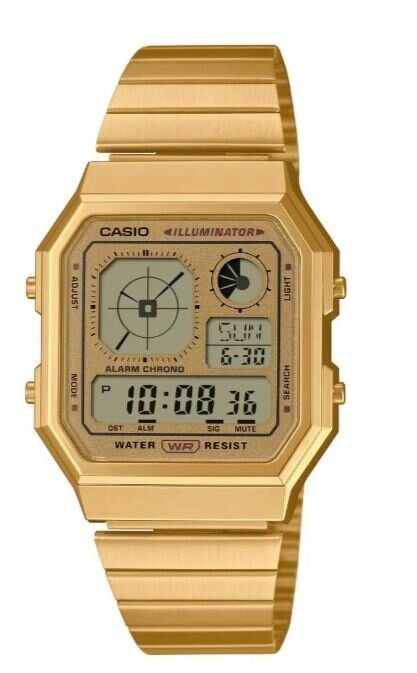Casio A130WEG-9ADF Quartz Dijital Çelik Altın Rengi 34 mm Erkek Kol Saati
