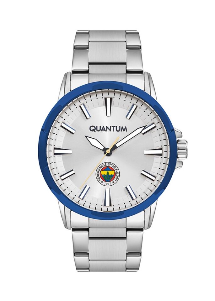 Quantum F1069.330 Quartz Çelik Gri 45 mm Fenerbahçe Taraftar Kol Saati