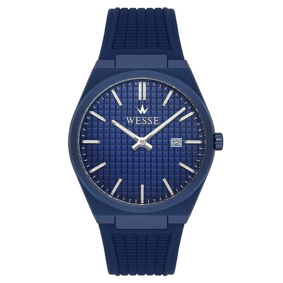 Wesse WWG210209 Quartz Silikon Lacivert 45 mm Erkek Kol Saati