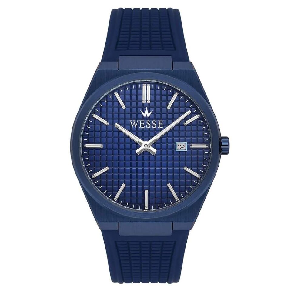 Wesse WWG210209 Quartz Silikon Lacivert 45 mm Erkek Kol Saati