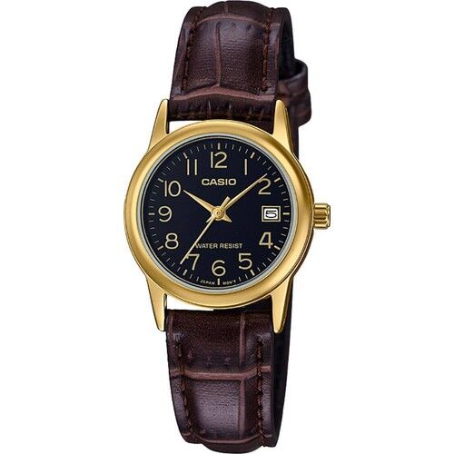 Casio LTP-V002GL-1BUDF Quartz Deri Kahverengi 25 mm Kadın Kol Saati