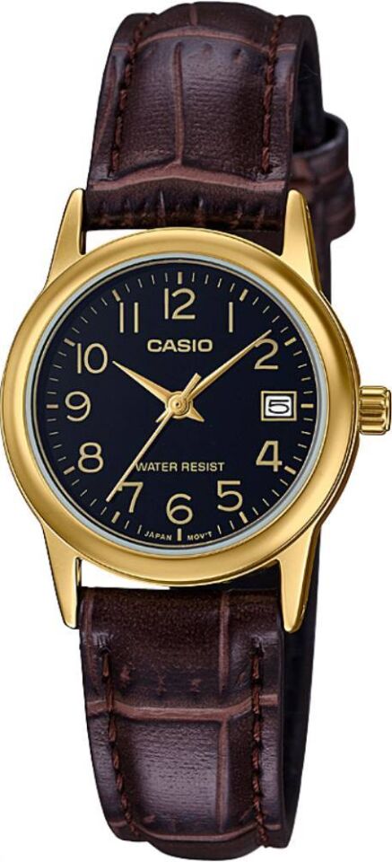 Casio LTP-V002GL-1BUDF Quartz Deri Kahverengi 25 mm Kadın Kol Saati
