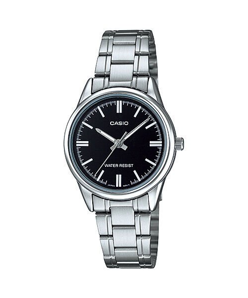 Casio LTP-V005D-1AUDF Quartz Çelik Gri Siyah Kadran 28 mm Kadın Kol Saati