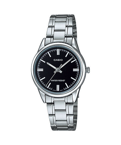Casio LTP-V005D-1AUDF Quartz Çelik Gri Siyah Kadran 28 mm Kadın Kol Saati