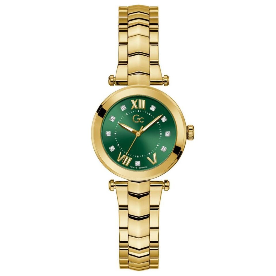 Gc GCY93006L9MF 30 mm Altn Renk Çelik Kordon Kadın Kol Saati