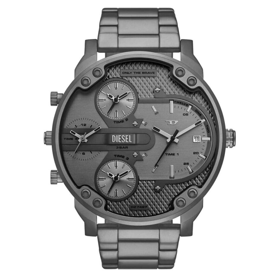 Diesel DZ7487 Quartz Çelik Füme 54 mm Erkek Kol Saati